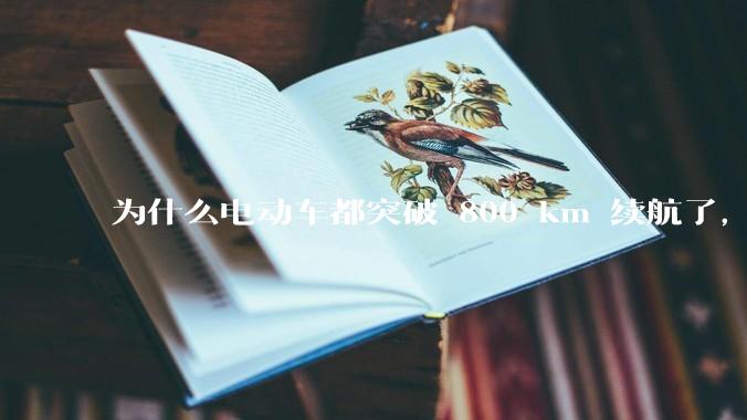 为什么电动车都突破 800 km 续航了，还是无法消除里程焦虑？